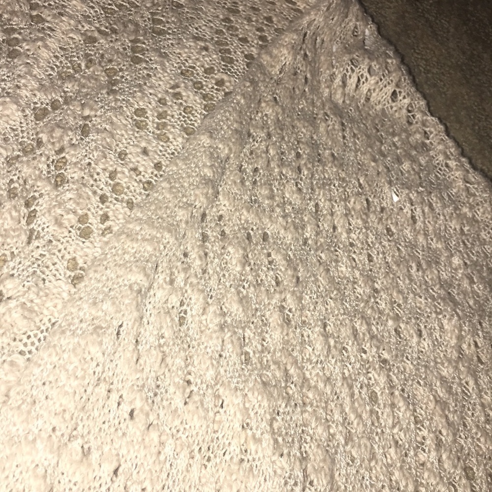 Short sleeve crochet open-knit cardigan - Picture 3 of 4